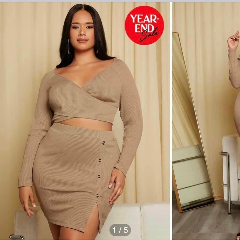 Two piece skirt set